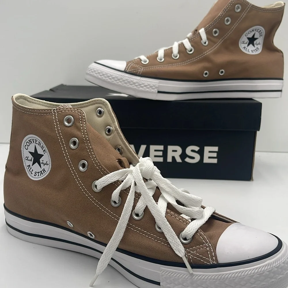 Converse Men’s All Star High Top Sneakers Chuck Taylor All Star High 'Hot Tea' - Picture 15 of 16